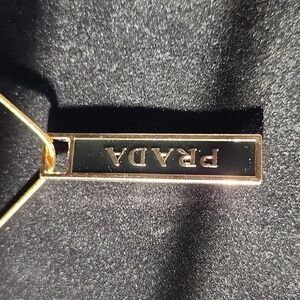 Gold and Black Pendant Upcycled With Necklace #68